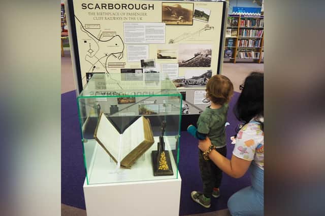 The exhibition at Scarborough Library.