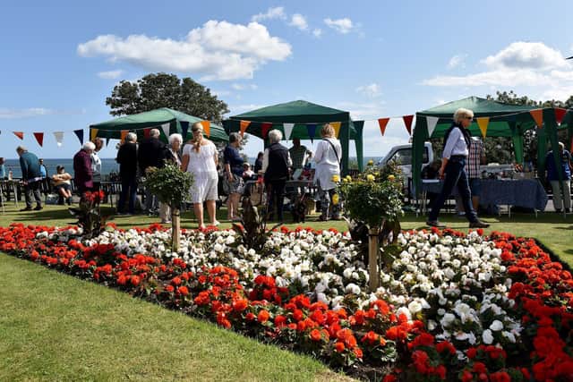 Filey in Bloom's Summer Fayre in 2019.