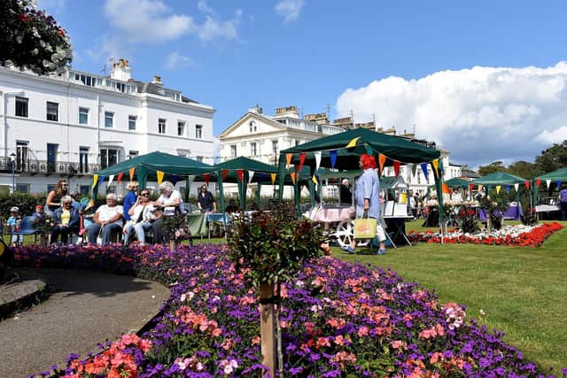 Filey in Bloom's Summer Fayre in 2019.