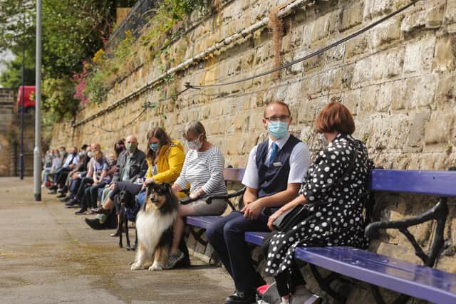 A new 'chatty bench' has been set up at Scarborough railway station.