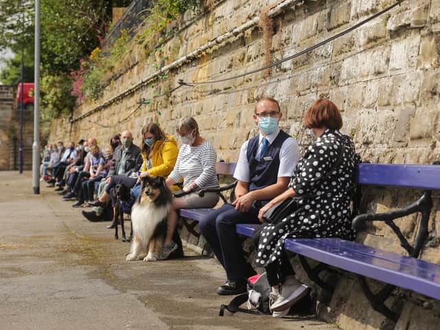 A new 'chatty bench' has been set up at Scarborough railway station.