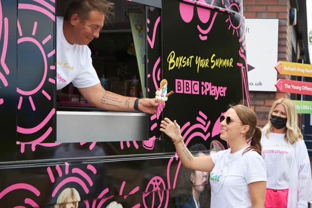 The BBC iPlayer ice cream van is coming to Whitby and serving free ice creams.