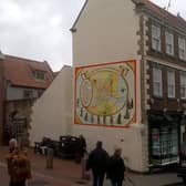 How the mural will look on the side of Astin's, Whitby.