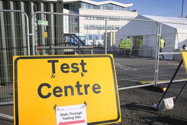 Scarborough coronavirus test centre. (JPI Media/ Richard Ponter)
