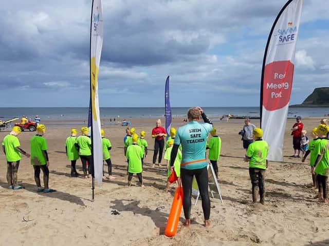A Swim Safe session on Scarborough's North Bay beach in 2019. (Photo: RNLI)