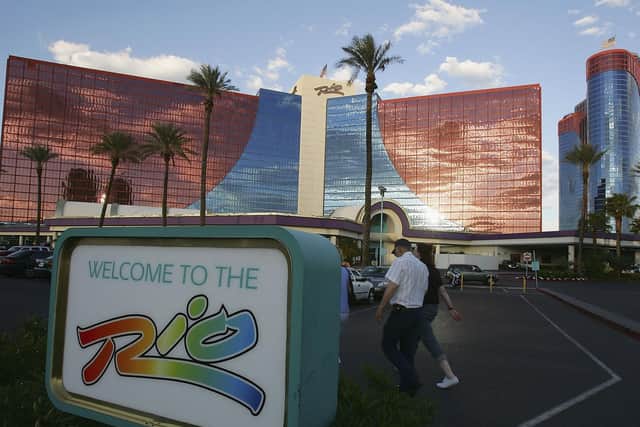 The Rio Hotel and Casino in Las Vegas where Ashley Locker won big at poker.