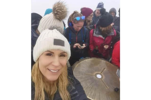 Katie at the top of Mount Snowdon in 2019. (Katie Newton)