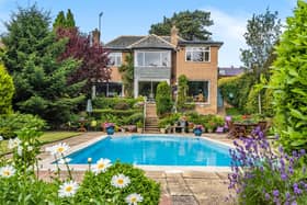A glorious setting for this house and swimming pool  in Scalby