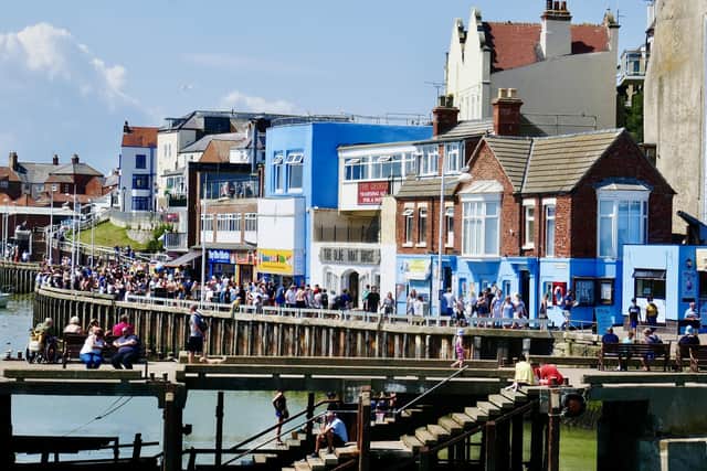Aled Jones framed this busy harbour landscape during the glorious weather.