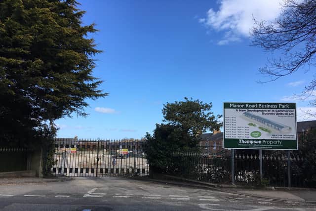 The former Manor Road Nurseries site where new start-up business units will be built.