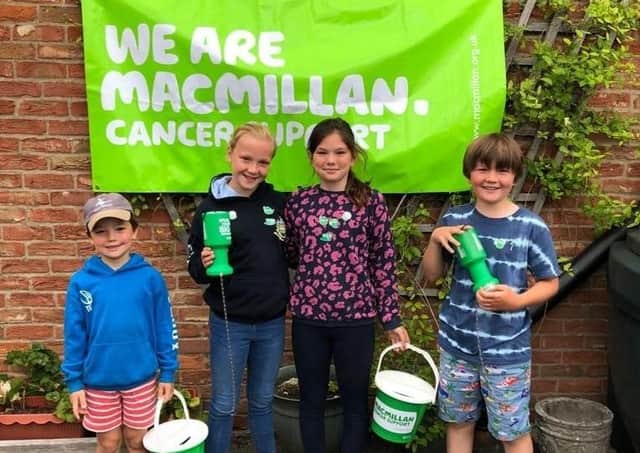 Anne Farnsworth's grandchildren and friends also got involved on the day, selling raffle tickets and collecting donations.