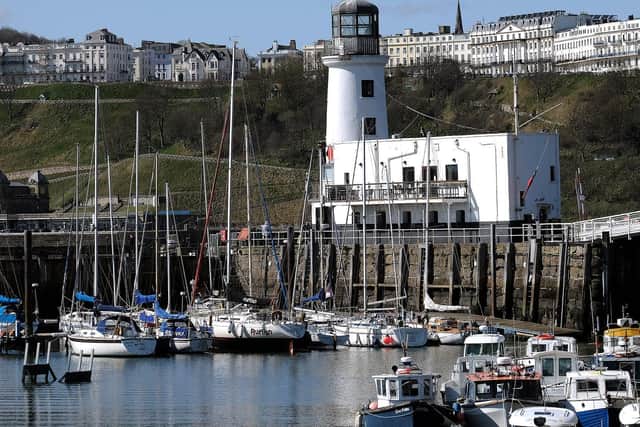 Scarborough Lighthouse on Vincent Pier.