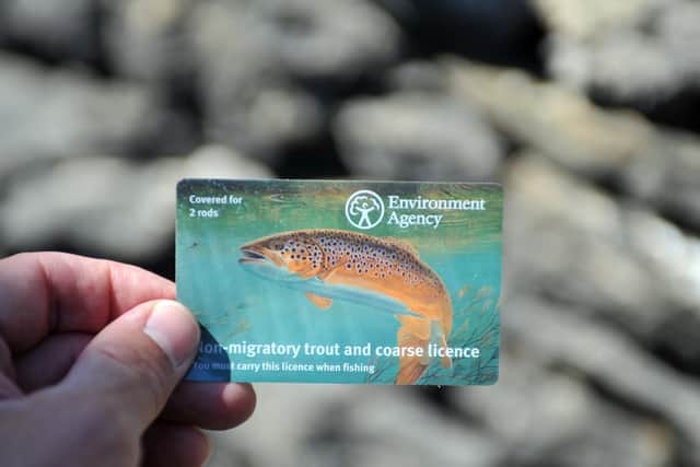 An Environment Agency angling licence.
