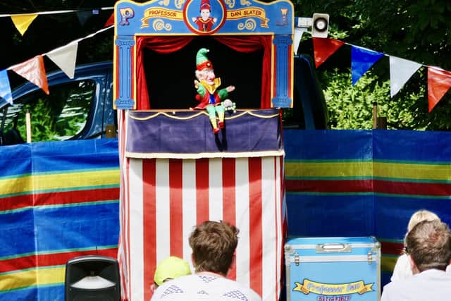 Aled Jones puts the Punch and Judy show at Sewerby Hall in the picture.
