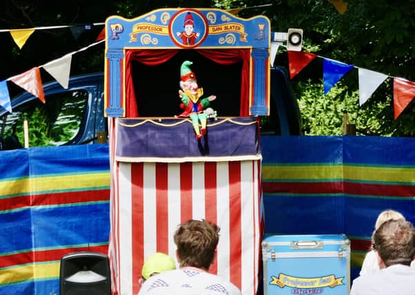 Aled Jones puts the Punch and Judy show at Sewerby Hall in the picture.