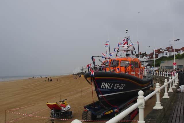 Carol Jackson took this photograph of the Bridlington Lifeboat during the RNLI’s open day.