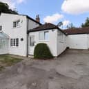 The approach to the 18th century cottage that has far reaching views
