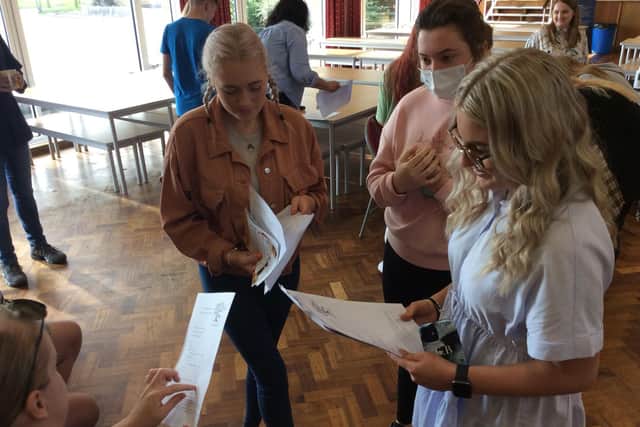 Ebor Academy Filey students discover their results.