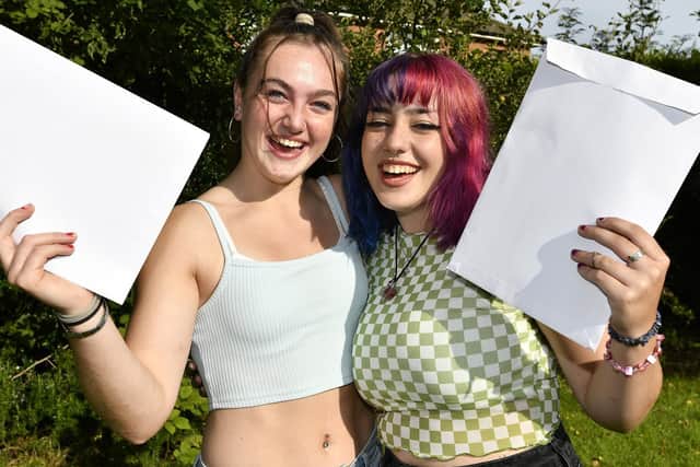 Abi Bowes and Amira Abdelbaqi celebrate