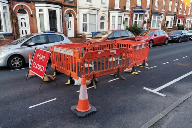 St John's Road was later closed after the road depression appeared. (Photo: Simon Hildreth)