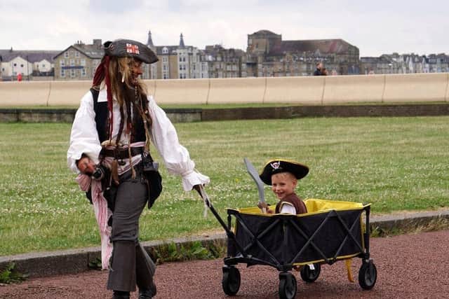 Henry being taken for a ride!