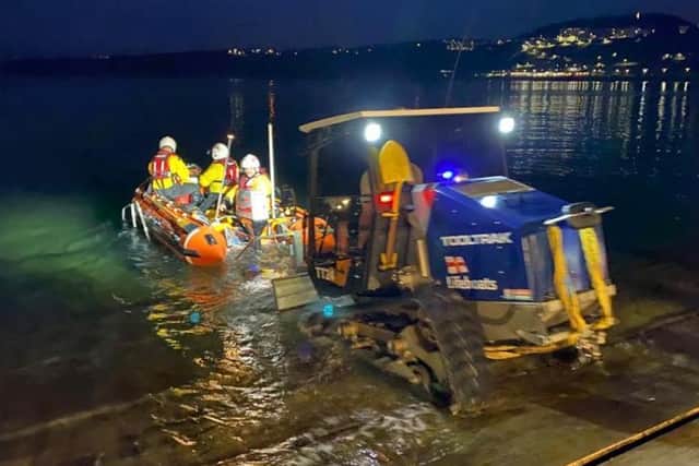 Scarborough RNLI's inshore lifeboat was launched to rescue the man yesterday evening. (Photo: Adam Sheader)