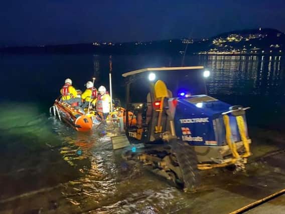 Scarborough RNLI's inshore lifeboat was launched to rescue the man yesterday evening. (Photo: Adam Sheader)