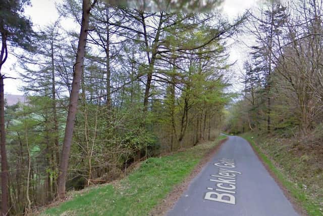 Bickley Gate on the North York Moors, where a crash on Friday resulted in a teenager losing his life