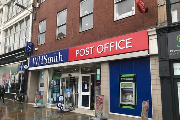 Scarborough Post Office inside WHSmith on Westborough in the town centre.