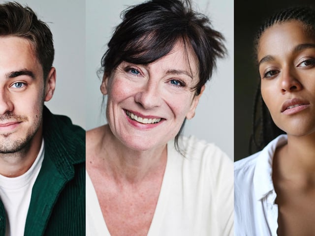 James Gladdon as Robert, Cate Hamer as Dulcie and Ingvild Lakou as Romy