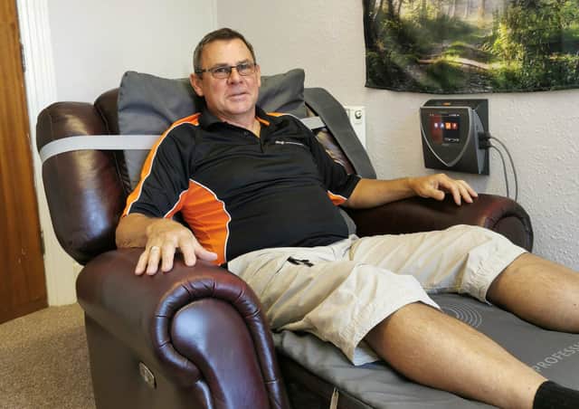 Owner Steven Boston at the recently opened The Health Pod.