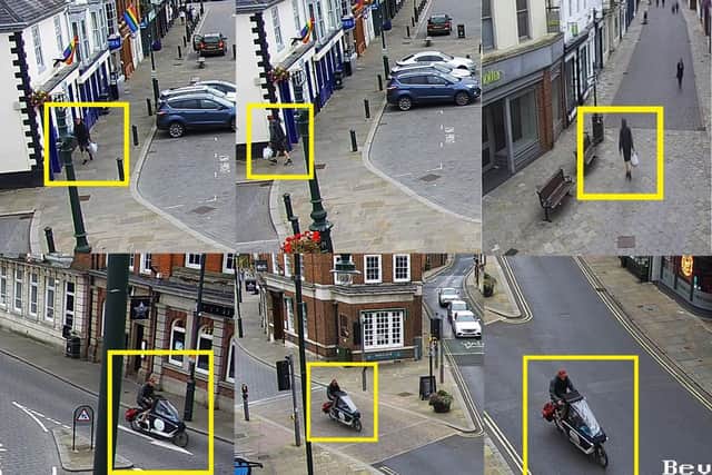 Police officers said they are keen to identify the man in these CCTV images.