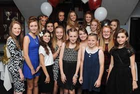 Headlands School students pose for picture at Sports Awards Dinner in 2013, held at the Links Golf Club. Do you recognise any of the people in the picture? Photograph taken by Paul Atkinson. (PA2013HDLD Sports-1122)