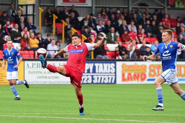 Skipper Michael Coulson shone up front for Boro
Photo by Andy Standing