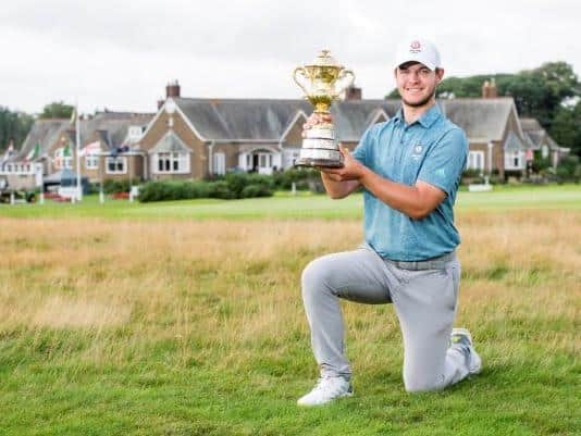 Sam Bairstow won the Brabazon Trophy at Ganton Golf Club
Photo by Leaderboard Photography
