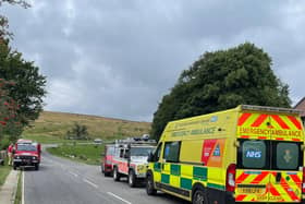 Emergency services at the scene. (Scarborough and Ryedale Mountain Rescue Team)