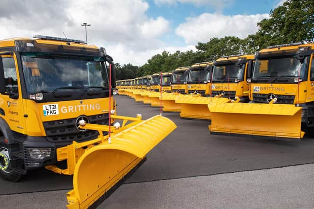The new fleet of gritters. (North Yorkshire County Council)