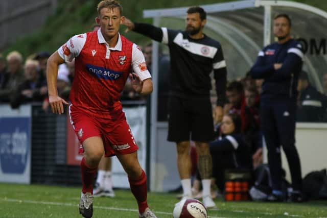 Ash Jackson notched for Boro in their 1-0 win at Radcliffe.