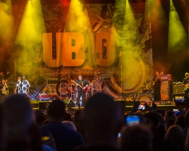 UB40 feat. Ali Campbell and Astro at Scarborough Open Air Theatre. Photo: Cuffe and Taylor.