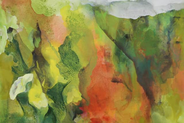 Landscape with flowers - Peter Hicks : image copyright Tony Bartholomew