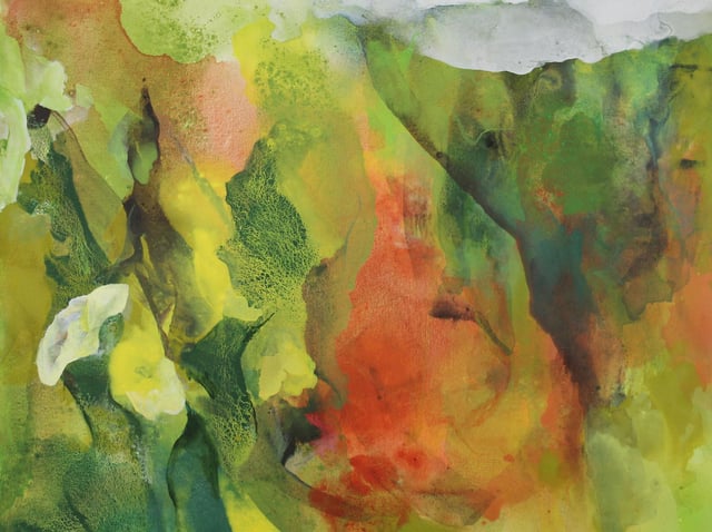 Landscape with flowers - Peter Hicks : image copyright Tony Bartholomew