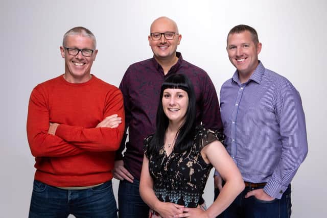Daniel Bulman (far right) with the board of directors at Asquith’s and Co chartered certified accountants