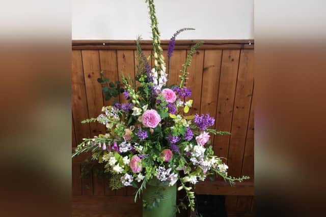 Flowers by Jo Purdy.