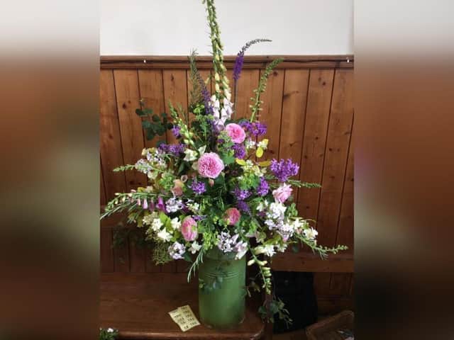 Flowers by Jo Purdy.