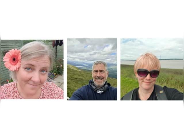 L-R Michelle Allen, Chris Allen and Rachael Poole
