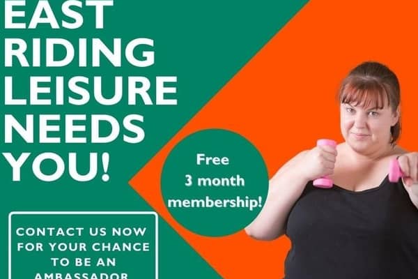 The organisation is looking for 10 people (one at each of their 10 sites across the East Riding) who are happy to update others about their journey through East Riding Leisure every fortnight, either through video, pictures and vlogs/blogs (a maximum of six updates over three months).