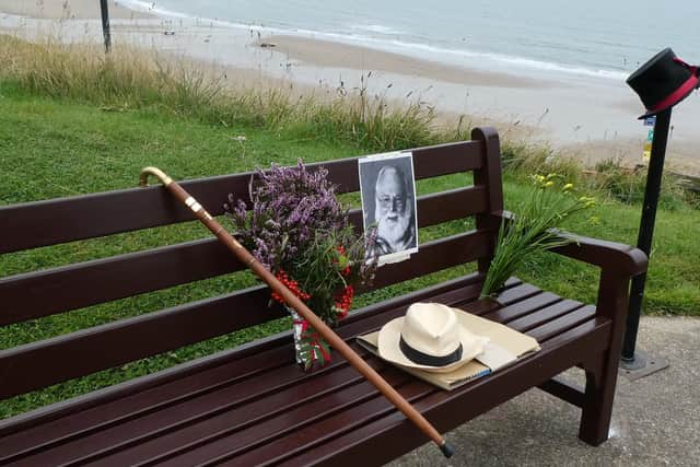 Tony Foxworthy's memorial bench in Whitby.