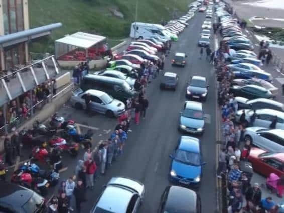 A previous car cruise event on Marine Drive in Scarborough.