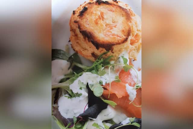 Salmon souffle recipe by The Magpie Cafe, Whitby
