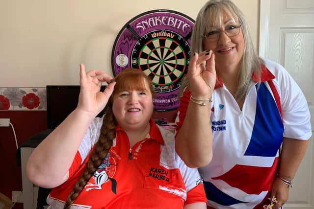 Scarborough duo Karen Barber, left, who is England ladies captain, and Amy Lee, of GB Team, will face each other in the World Cup